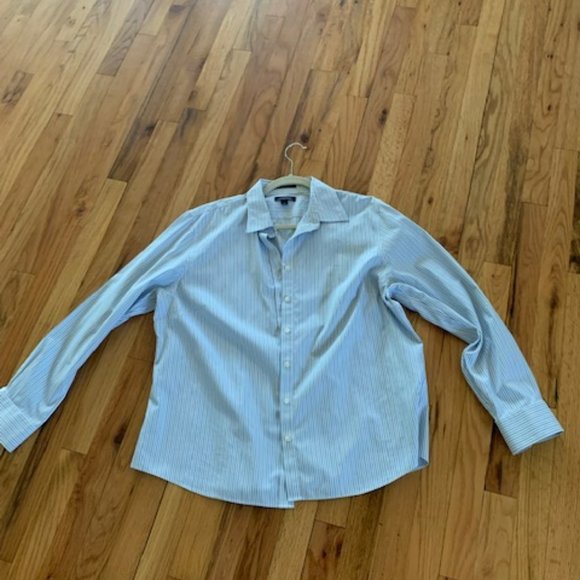 Lands' End Tops Lands End No Iron Pinpoint Oxford Shirt Size 8